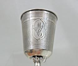 Very Fine Antique Imperial Russian 84 Silver Cup Goblet Beaker Moscow 1878