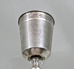 Very Fine Antique Imperial Russian 84 Silver Cup Goblet Beaker Moscow 1878