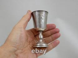 Very Fine Antique Imperial Russian 84 Silver Cup Goblet Beaker Moscow 1878