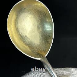 Vintage Antique 1800s Russian Imperial Silver 84 Large SoupFood Serving Spoon