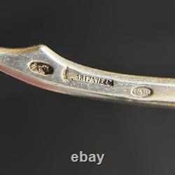 Vintage Antique 1800s Russian Imperial Silver 84 Large SoupFood Serving Spoon
