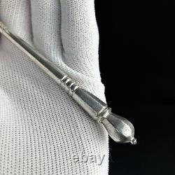 Vintage Antique 1800s Russian Imperial Silver 84 Large SoupFood Serving Spoon