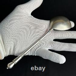 Vintage Antique 1800s Russian Imperial Silver 84 Large SoupFood Serving Spoon