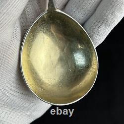 Vintage Antique 1800s Russian Imperial Silver 84 Large SoupFood Serving Spoon