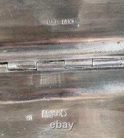 Vintage Antique 1883 Russian Imperial Silver 84 Niello Tobacco Case Box