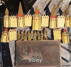 Vintage Antique Imperial Russian Toy Town soldiers Box