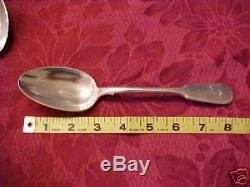 Vintage Faberge Five Spoons Silver 84 Monogram Russian Imperial Antiques Russia