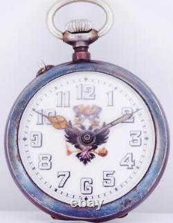 WWI Era Imperial Russian Officer's Pocket Watch-Tsar Nicholas II Monogram Case