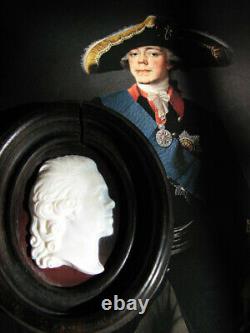 Wedgwood J. Tassie Tsar Paul I Medallion Imperial Russian Signed Maria F. 1790
