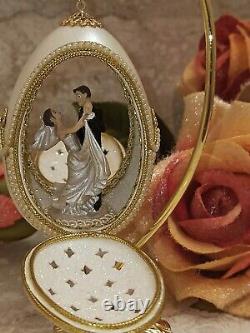 Wife Anniversary Gift Antique Imperial Russian Faberge Egg 24k Gold Egg Hanmade